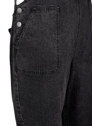 ZizziDenim overalls, Dark Grey Denim, Packshot image number 3