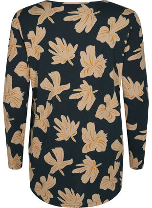 ZizziGebloemde blouse met lange mouwen, Scarab Big FlowerAOP, Packshot image number 1