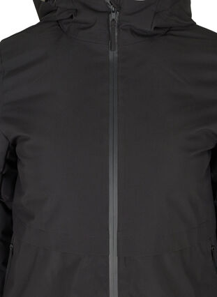 Zizzi Veste d'hiver avec taille ajustable, Black, Packshot image number 3