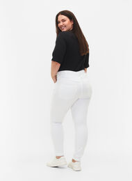 Super slim Amy jeans met hoge taille, White, Model