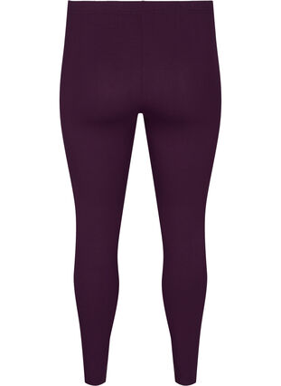 ZizziBasic legging in viscose, Potent Purple, Packshot image number 1