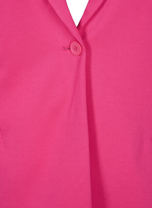 Zizzi Blazer simple avec fermeture à boutons, Raspberry Sorbet, Packshot image number 2