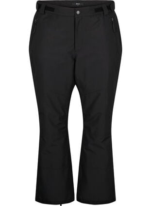 Zizzi Pantalon de ski avec poches et taille ajustable, Black, Packshot image number 0