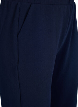 Zizzi Pantalon ample avec longueur 7/8, Navy Blazer Solid, Packshot image number 2