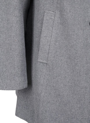 ZizziKorte trenchcoat met A-lijn, Light Grey Melange, Packshot image number 3