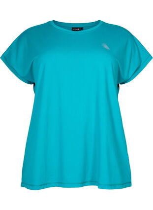 ZizziTrainings T-shirt met korte mouwen, Deep Peacock Blue, Packshot image number 0