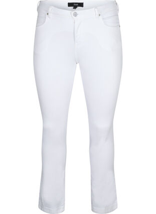 ZizziSlim fit Emily jeans met normale taille, White, Packshot image number 0