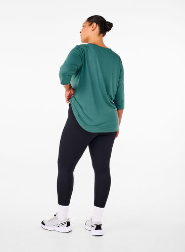 Zizzi7/8 lengte trainingsbroek, Black, Model image number 1