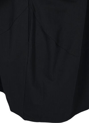 Zizzi Robe en coton avec coupe ballon, Black, Packshot image number 4