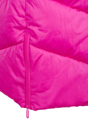 ZizziLange pufferjas met capuchon en zakken, Rose Violet, Packshot image number 3