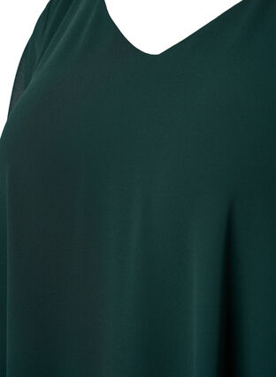 ZizziV-hals blouse met korte mouw, Scarab, Packshot image number 2