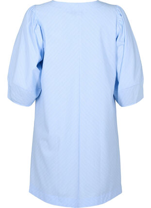 Robe avec liens et manches 3/4, Blue Stripe, Packshot image number 1