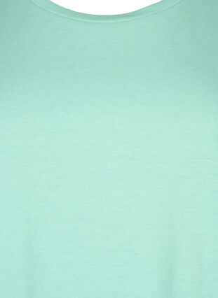 ZizziT-shirt met korte mouwen van katoenmix, Cabbage, Packshot image number 2