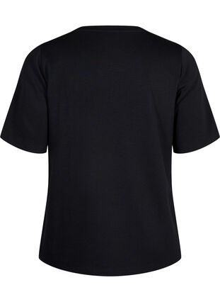 ZizziT-shirt in modalmix, Black, Packshot image number 1