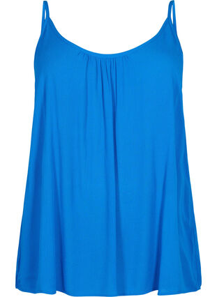 ZizziStrap top in viscose, Victoria blue, Packshot image number 0