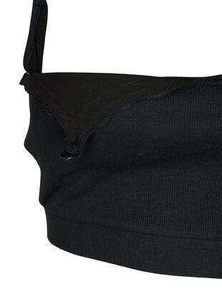 Zizzi Soutien-gorge d'allaitement en qualité côtelée, Black, Packshot image number 3