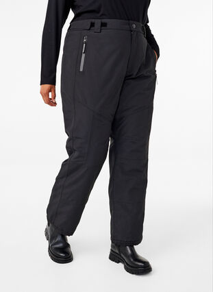 ZizziSkibroek met zakken en verstelbare taille, Black, Model image number 2