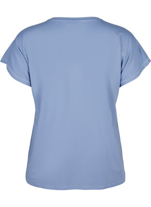 Zizzi T-shirt basique, Colony Blue, Packshot image number 1