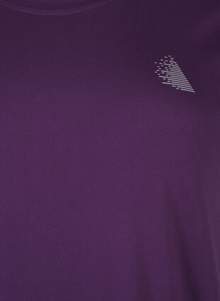 ZizziSlim fit sport T-shirt met ronde hals, Purple Pennant, Packshot image number 2