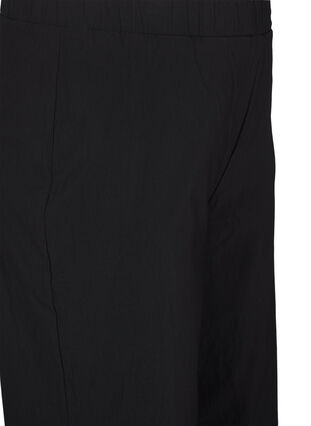 Zizzi Pantalon ample avec ceinture élastique, Black, Packshot image number 2