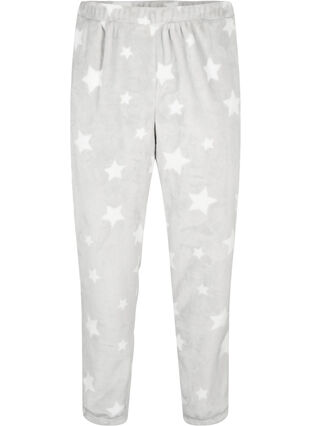 Zizzi Pantalon souple avec imprimé étoiles, Grey Star, Packshot image number 0