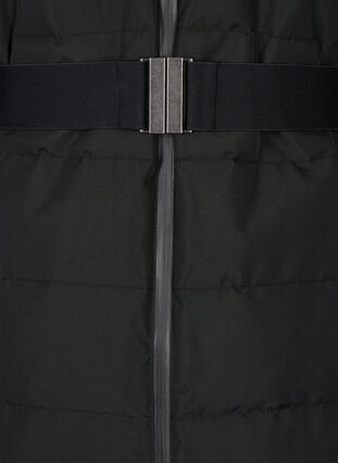 Zizzi Veste de ski avec capuche et ceinture, Black, Packshot image number 3