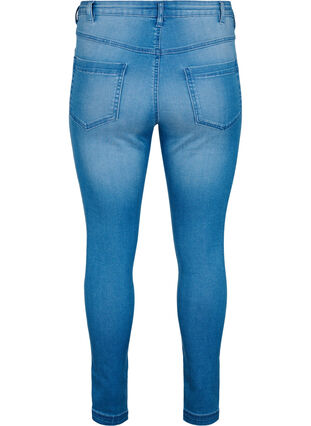 ZizziSuper slim Amy jeans met hoge taille, Light blue, Packshot image number 1