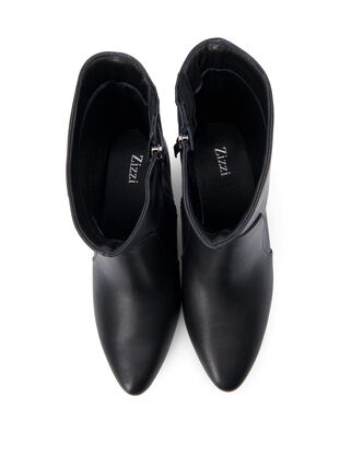 Zizzi Large – Bottines en cuir à talon, Black, Packshot image number 2