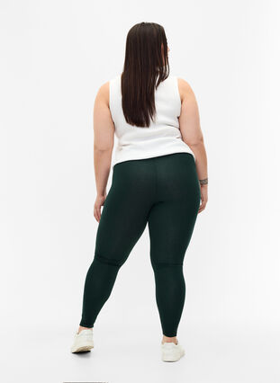 ZizziBasic legging in viscose, Scarab, Model image number 1