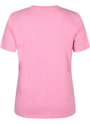 ZizziBasic t-shirt met korte mouwen en v-hals, Rosebloom, Packshot image number 1
