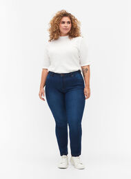  Emily jeans slim fit taille normale, Blue Denim, Model