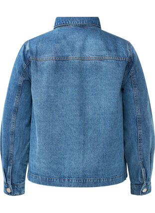 ZizziDenim overhemdjasje met zakken, Blue Denim, Packshot image number 1