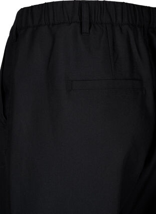 ZizziRechte broek met hoge taille, Black, Packshot image number 3