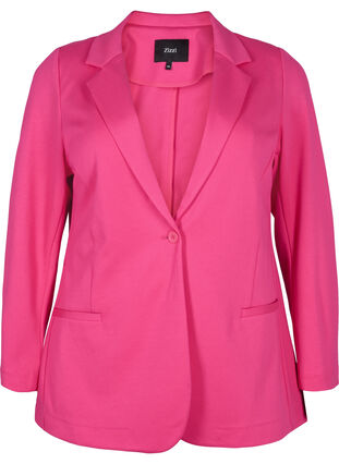 ZizziEenvoudige blazer met knoopsluiting, Raspberry Sorbet, Packshot image number 0