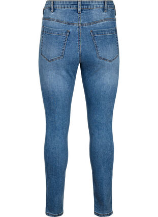 ZizziAmy jeans met een hoge taille en super slanke pasvorm, Blue denim, Packshot image number 1