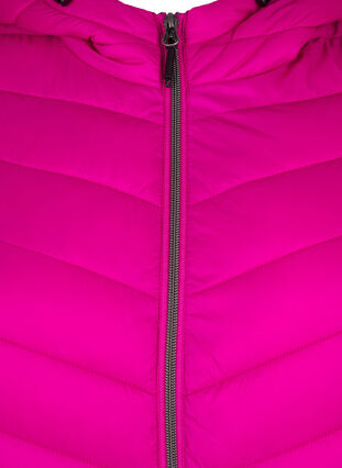 ZizziLichtgewicht jas met capuchon, Fuchsia Red, Packshot image number 2