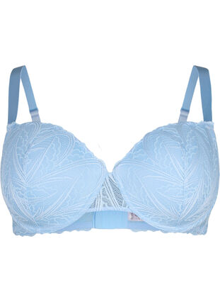 Zizzi Soutien-gorge en dentelle moulé avec armatures, Clear Sky, Packshot image number 0