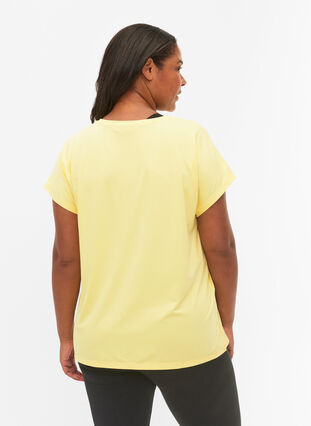ZizziTrainings T-shirt met korte mouwen, Lemon Meringue, Model image number 1