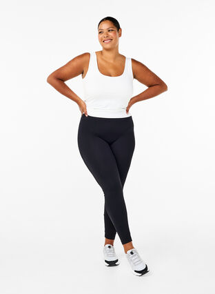 Zizzi Legging basique sans coutures, Black, Model image number 3