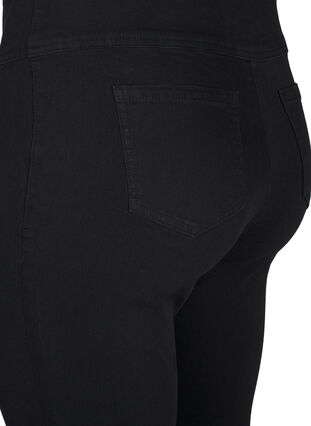 ZizziStretchy jeggings met hoge taille, Black, Packshot image number 3