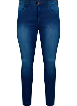 Zizzi Jean Amy super slim avec taille haute, Blue Denim, Packshot image number 0