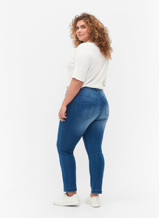 ZizziSlim fit Emily jeans met normale taille, Light blue, Model image number 1