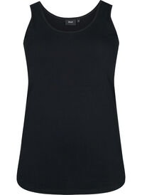 Effen gekleurd basic top in katoen