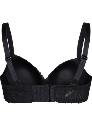 Zizzi Soutien-gorge en dentelle moulé avec armatures, Black, Packshot image number 1