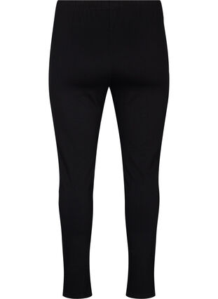 ZizziViscose leggings met splitten aan de voorkant, Black, Packshot image number 1