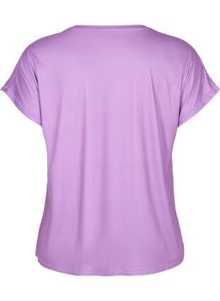 Zizzi T-shirt d'entraînement à manches courtes, African Violet, Packshot image number 1