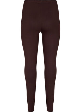 Zizzi Leggings basiques en viscose, Coffee Bean, Packshot image number 1