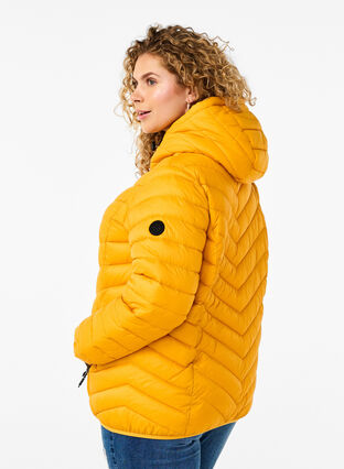 Zizzi Veste légère à capuche, Golden Orange, Model image number 1