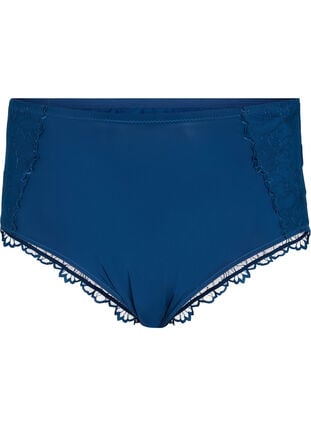 ZizziHipsterslipje met kant en normale taille, Blue Opal, Packshot image number 0