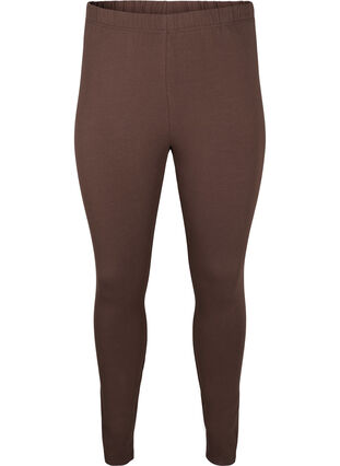 Zizzi Leggings en coton avec doublure, Chocolate Martini, Packshot image number 0